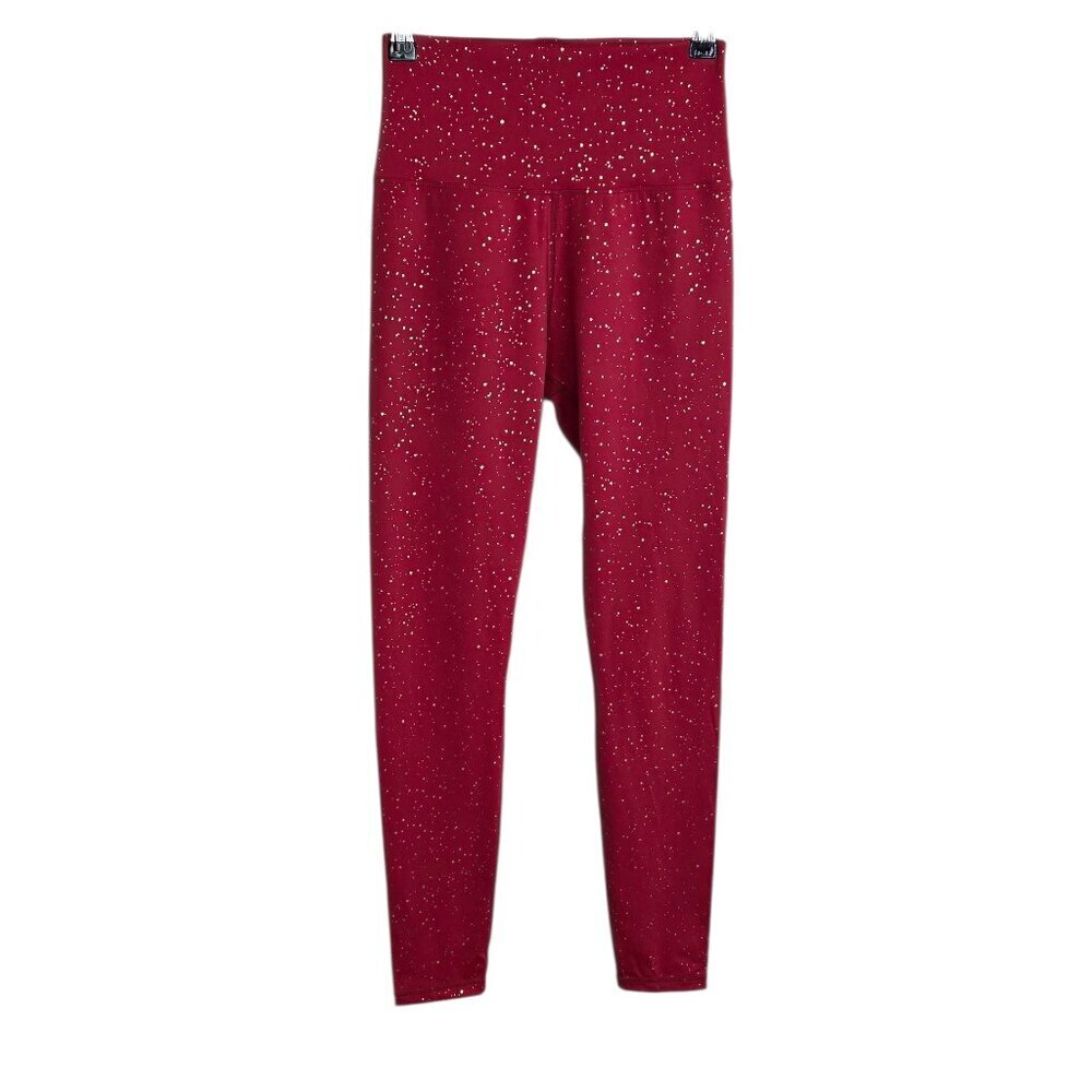 Born Primitive Gold Speckle Leggings, Red, Athletic, High Rise, Size M